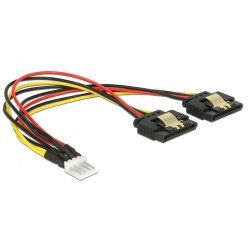 DeLOCK Floppy Stecker 2x SATA 15P  20cm