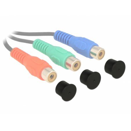 DeLOCK 60168 Couvercle de fixation de matériel 10 pièce(s) Polyéthylène Casquette