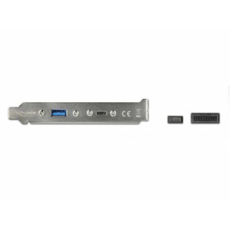 DeLOCK Slot Bracket with 1 x USB Type-C and 1 x USB Type-A Port