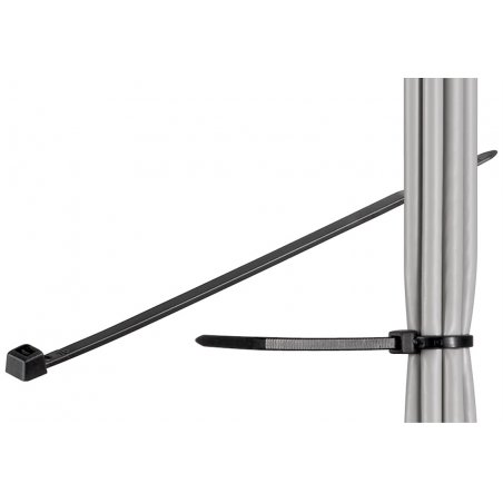 goobay Kabelbinder 200x2,5mm   bk 100Stk