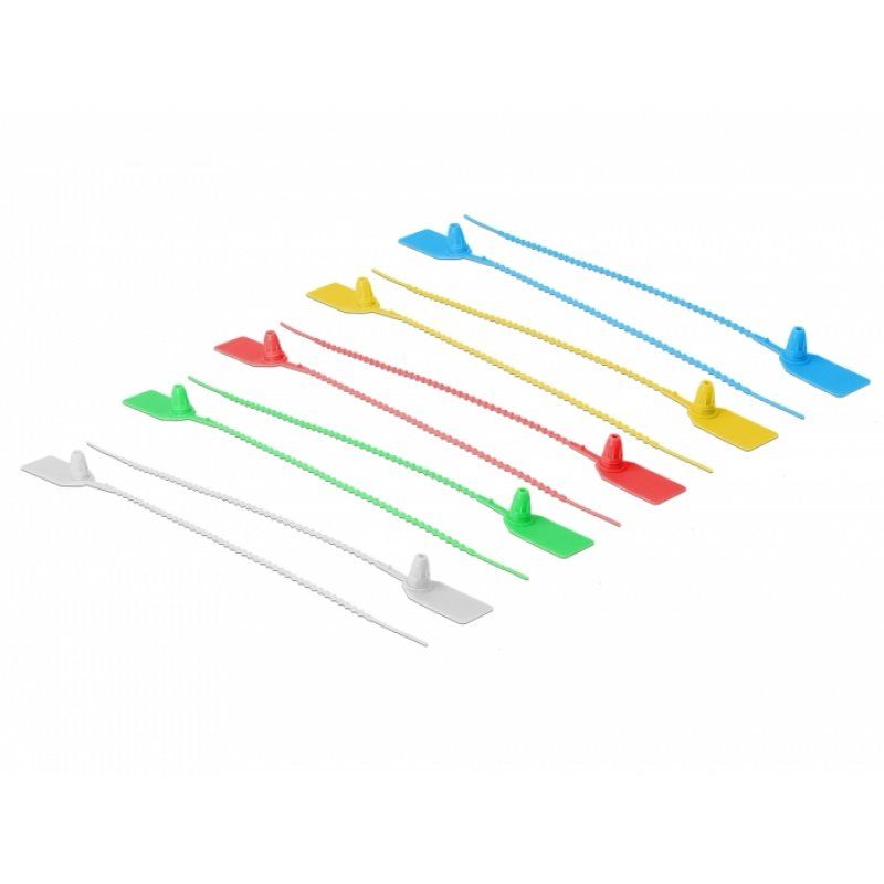 DeLOCK 18827 cable tie Releasable cable tie Plastic Assorted colours 10 pc(s)