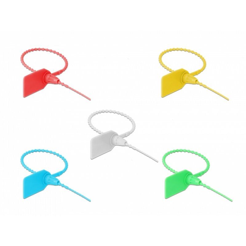 DeLOCK 18827 cable tie Releasable cable tie Plastic Assorted colours 10 pc(s)