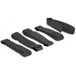DeLOCK 18704 Velcro Noir 5 pièce(s)