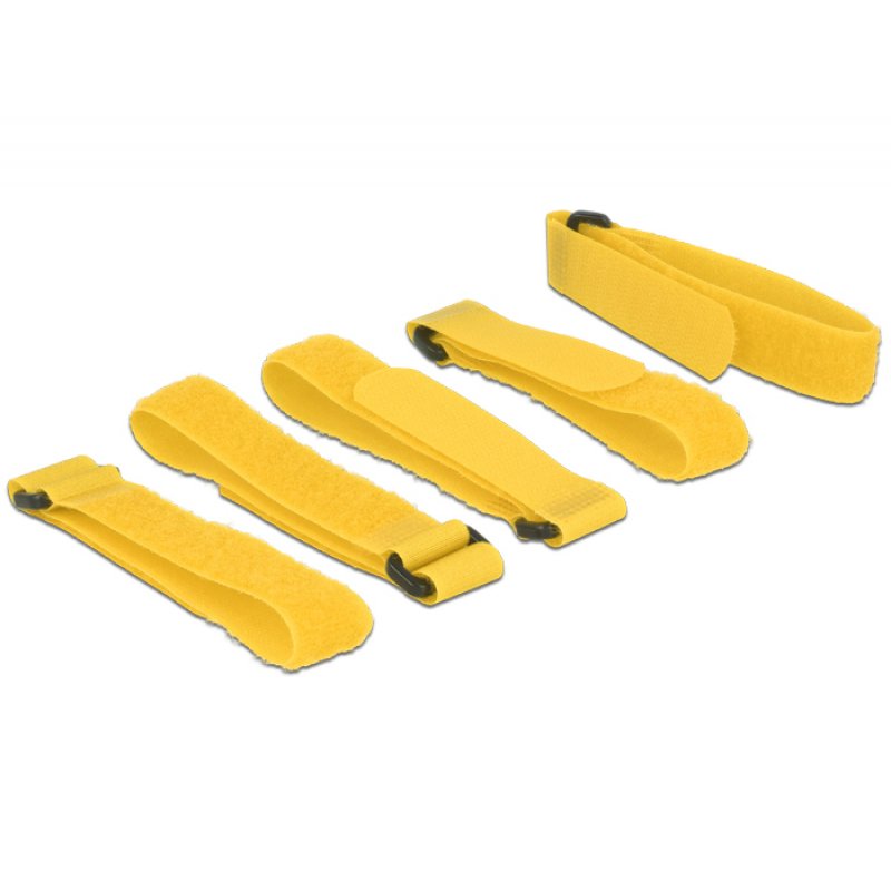 DeLOCK 18708 hook/loop fastener Yellow 5 pc(s)