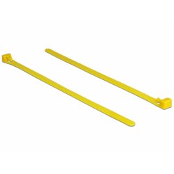 DeLOCK 18759 serre-câbles Attache de câble détachable Nylon Jaune 100 pièce(s)