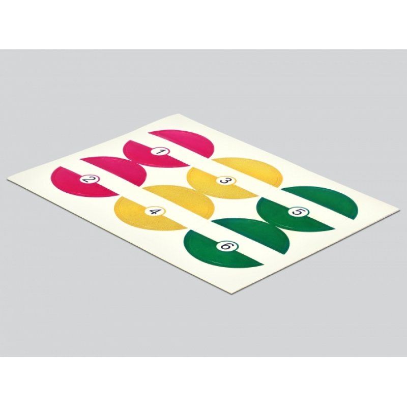 DeLOCK 18292 marqueur de câble Bleu, Vert, Rouge, Jaune Polypropylène (PP) 4 pièce(s)