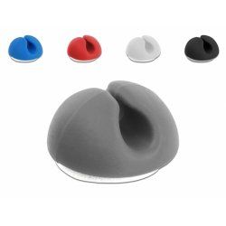 DeLOCK 18294 cable organizer Desk/Wall Cable holder Black, Blue, Grey, Red, White 10 pc(s)