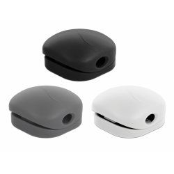DeLOCK 18299 cable organizer Desk/Wall Cable holder Black, Grey, White 6 pc(s)