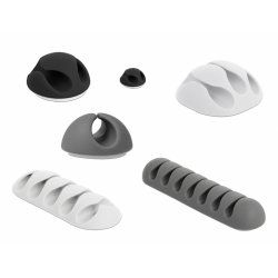 DeLOCK Kabelhalter Kombi Set 6 St.