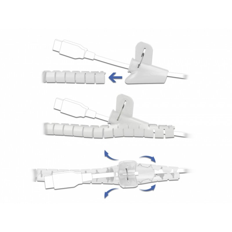 DeLOCK 18839 cable protector Cable floor protection White