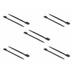 DeLOCK 18891 cable tie Releasable cable tie Nylon Black 10 pc(s)
