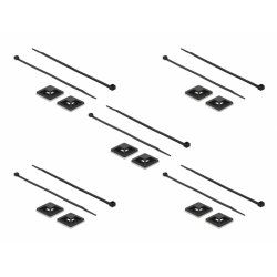 DeLOCK 18674 support d'attache-câble Noir Nylon 10 pièce(s)