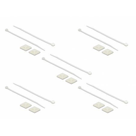 DeLOCK Kabelb. L150x3,6+Sockel 25x25  wh
