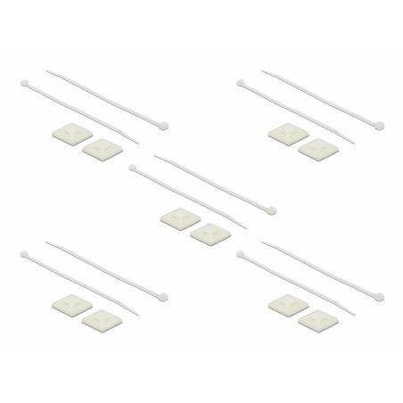 DeLOCK Kabelb. L200x4,8+Sockel 30x30  wh