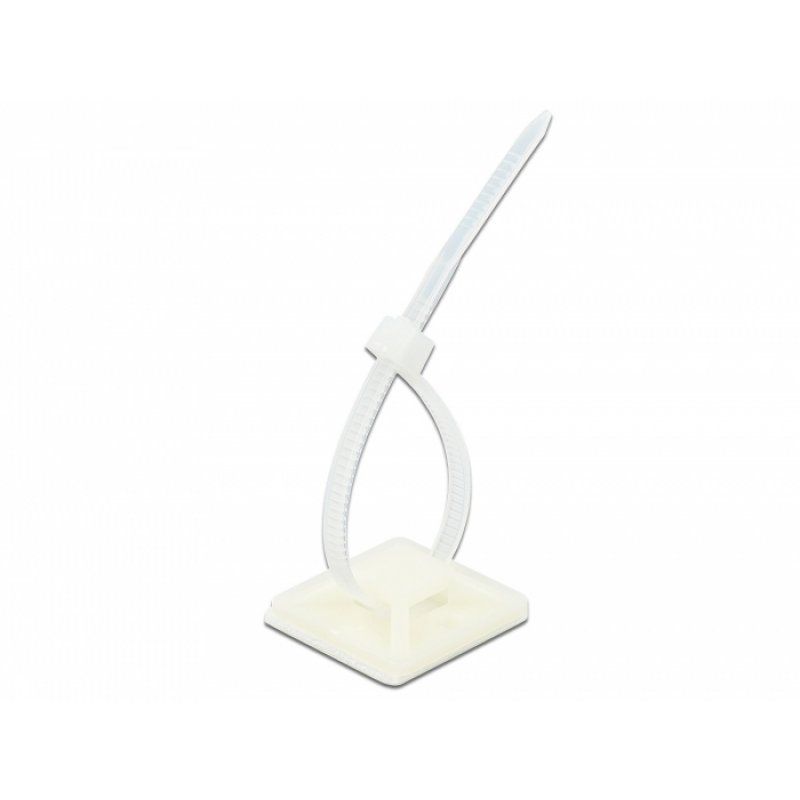 DeLOCK 18678 cable tie mount White Nylon 10 pc(s)