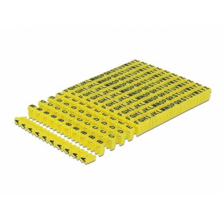 DeLOCK Kabelmarker Clips A-Z   ye 260tgl | 18303