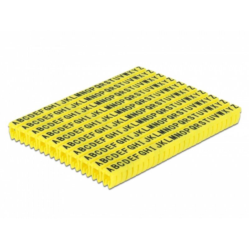 DeLOCK Kabelmarker Clips A-Z   ye 260tgl | 18303