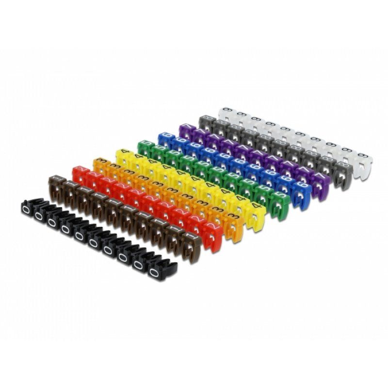 DeLOCK 18304 cable clamp Assorted colours 100 pc(s)