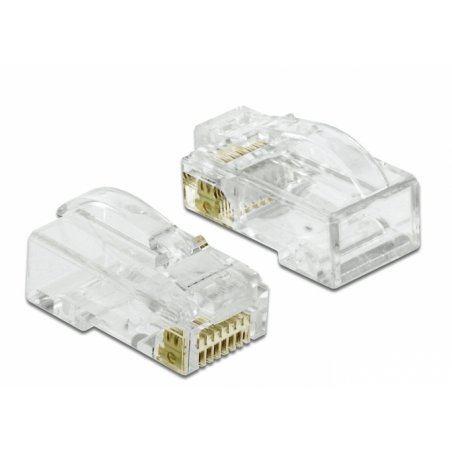 DeLOCK 86473 connecteur de fils RJ-45 Transparent
