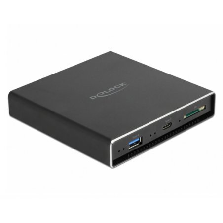 DeLOCK ex.Geh. f. 2.5" SATA HDD/SSD | + USB-C/-A Port u. SD Slot