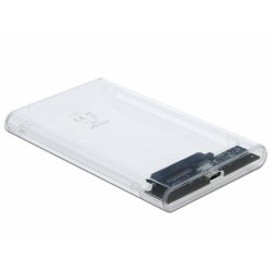 DeLOCK 42617 storage drive enclosure HDD/SSD enclosure Transparent 2.5"