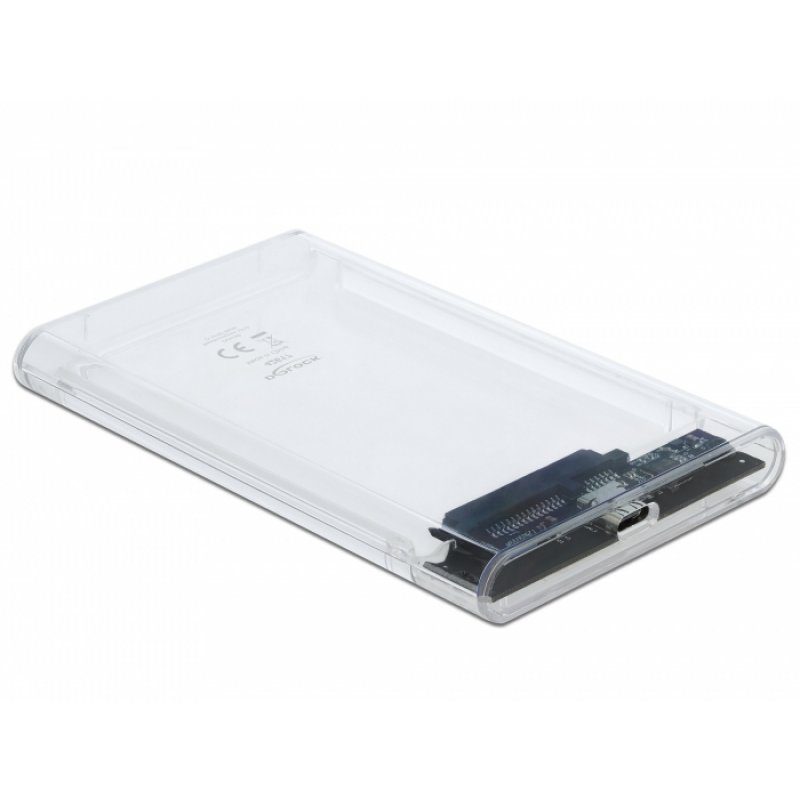 DeLOCK ex.Geh. f. 2.5" SATA HDD/SSD   wh | USB 10 Gbps (USB 3.1 Gen 2)