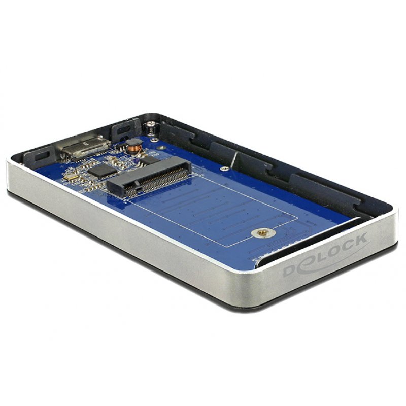 DeLOCK Ext. Geh. M.2/KeyB SSD-USB 3.0 B | Buchse mit Verschlüsselungsfunktion