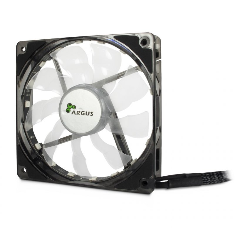 Inter-Tech L-12025 Aura Boitier PC Ventilateur 12 cm Noir