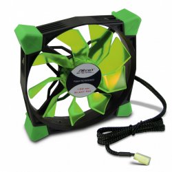 Inter-Tech CobaNitrox N-120-GR Boitier PC Ventilateur 12 cm Noir, Vert