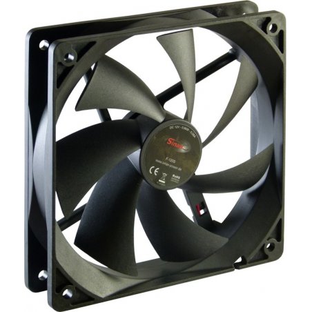 Inter-Tech F-120-S Boitier PC Ventilateur 12 cm Noir