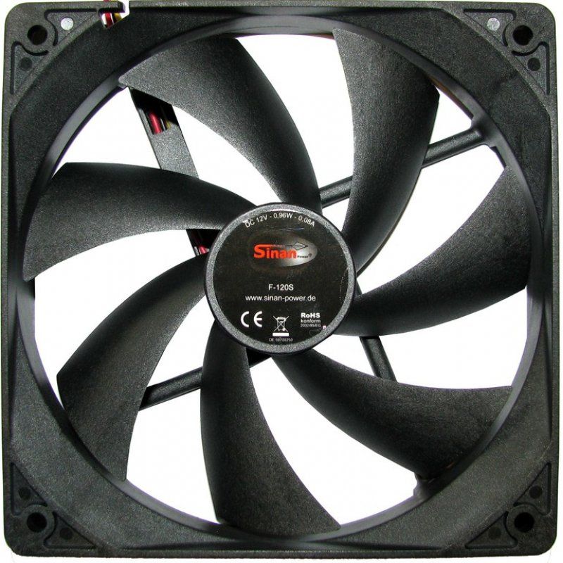 STOCK1 - Inter-Tech F-120-S Boitier PC Ventilateur 12 cm Noir