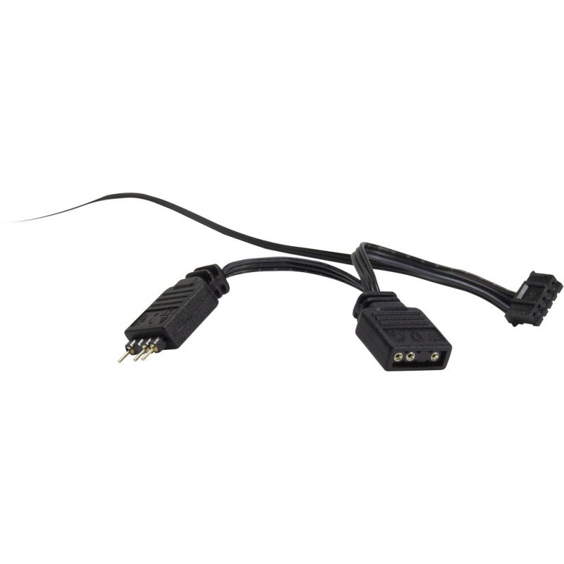 Inter-Tech RS-041 RGB Boitier PC Ventilateur 12 cm Noir