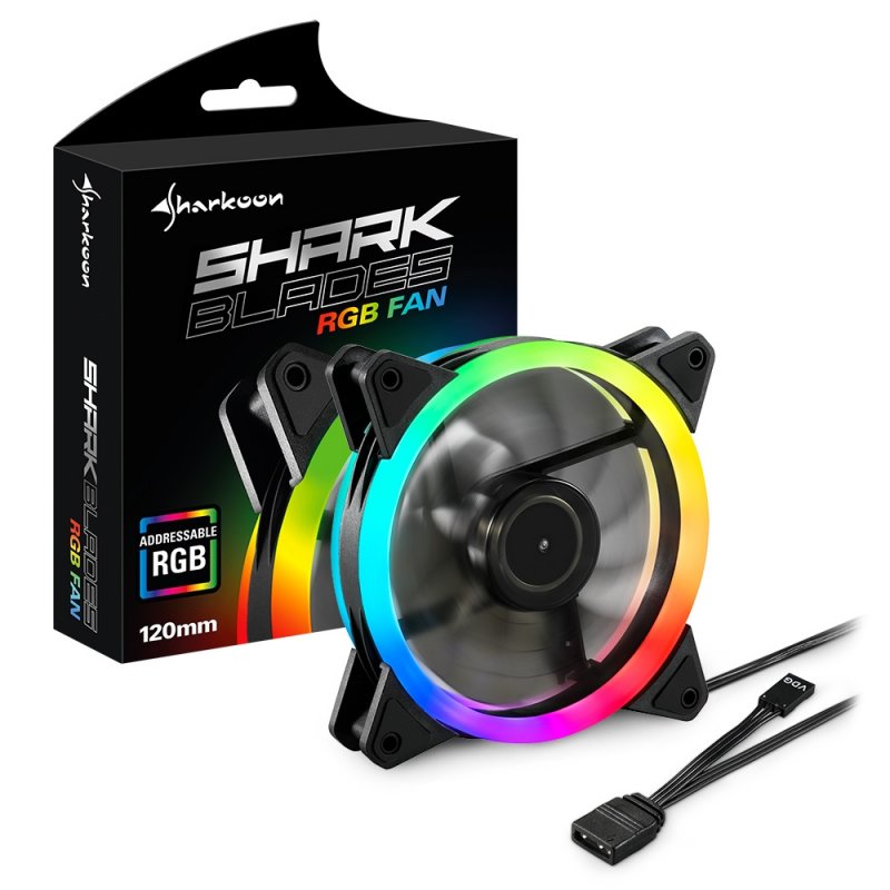 Sharkoon SHARK Blades RGB Boitier PC Ventilateur 12 cm