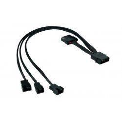 Phobya compatible 4Pin Molex auf2x PWM &1x 3Pin30cm