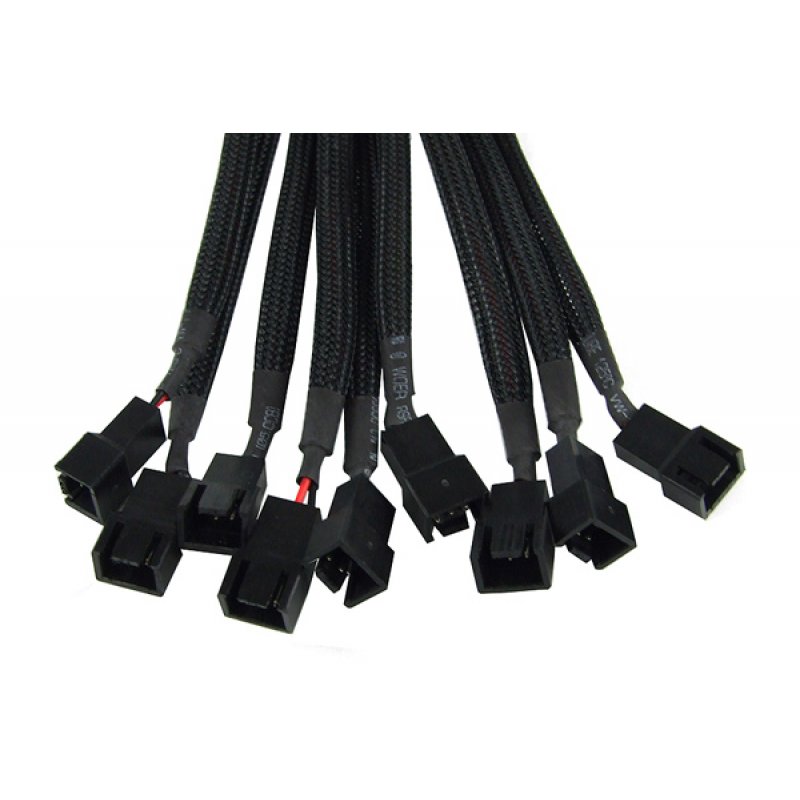 Phobya compatible 3Pin Molex auf 9x 3Pin Molex 60cm