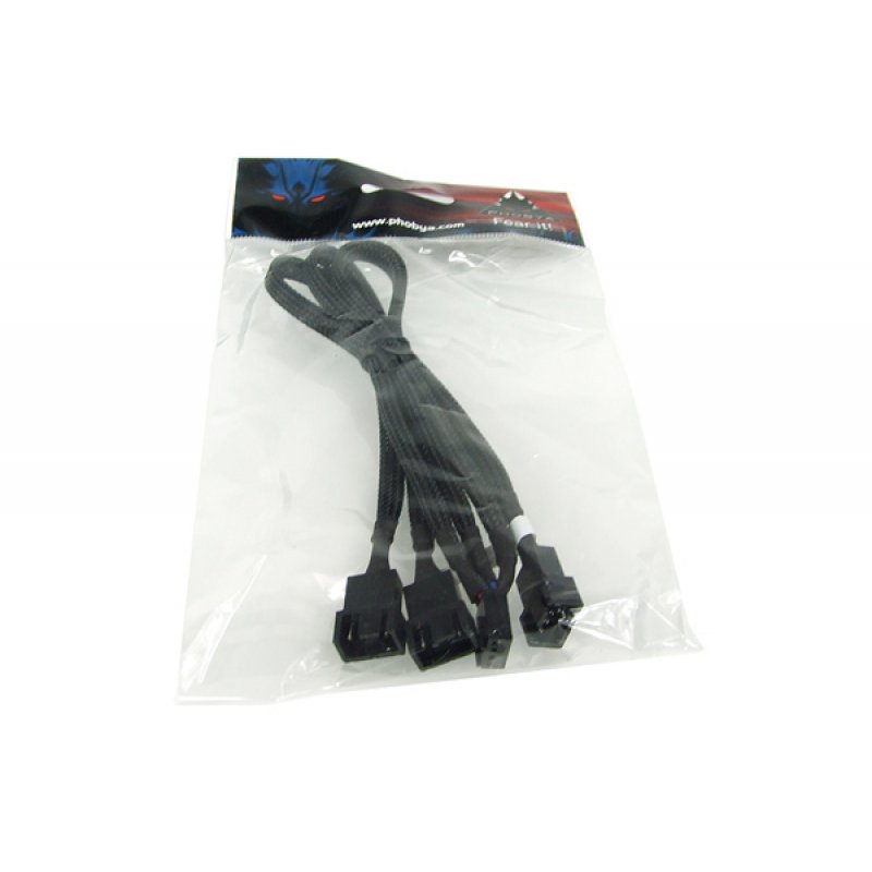 Phobya compatible 4Pin PWM auf 3x 4Pin PWM     30cm | 81098
