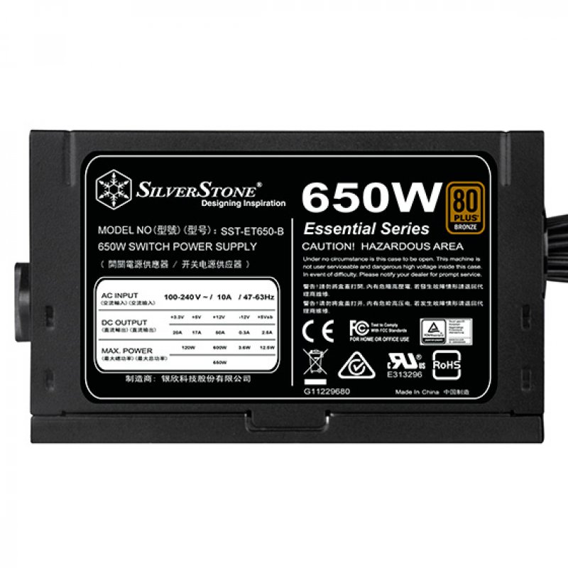 SilvStone SST-ET650-B v1.4      650W ATX