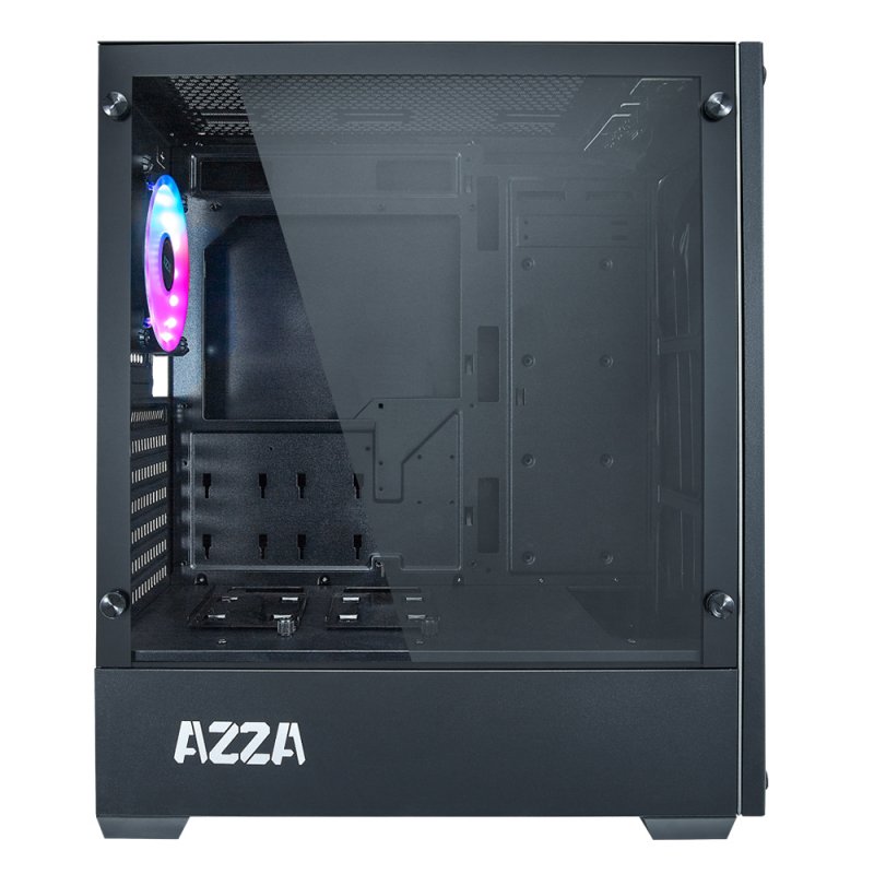 Azza APOLLO 430 Midi Tower Noir, Transparent