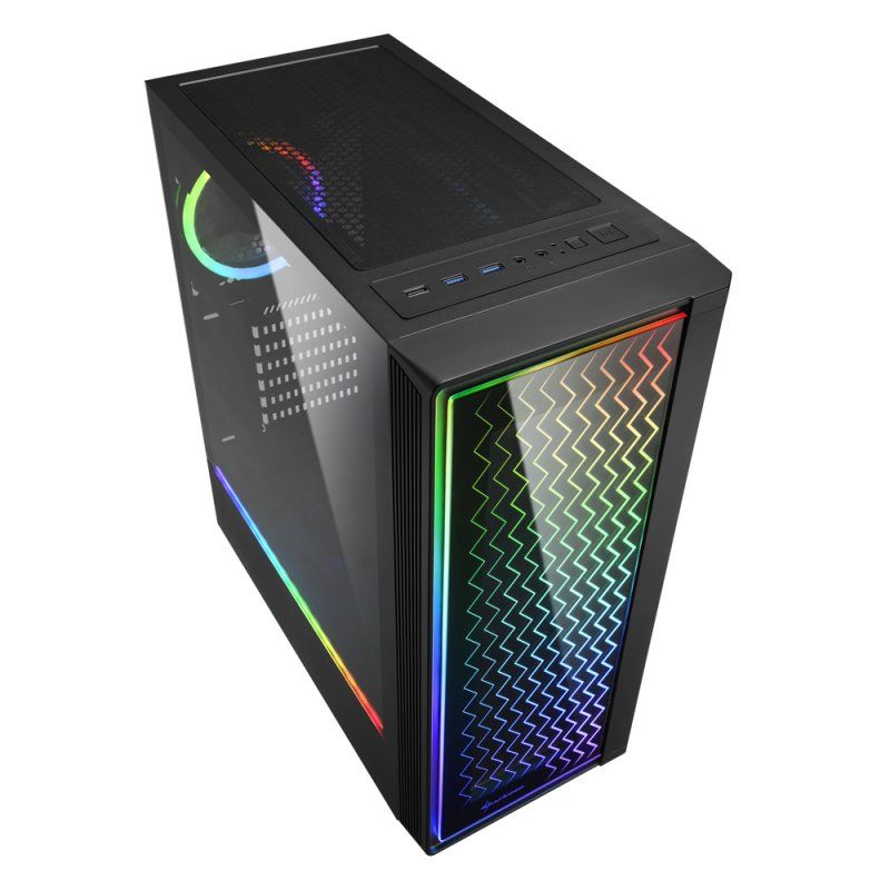 Sharkoon RGB LIT 200 Midi Tower Noir