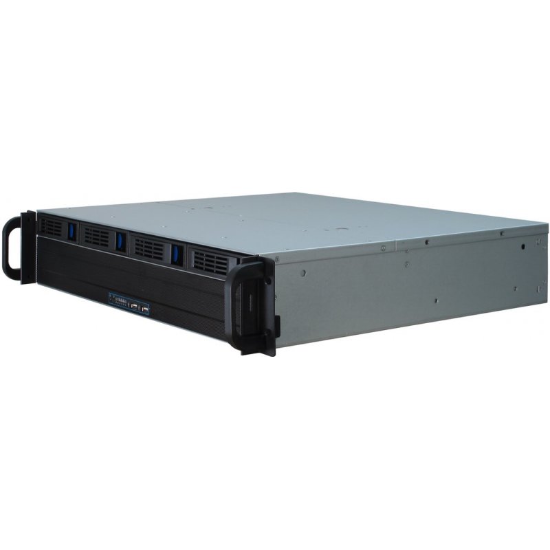 Inter-Tech IPC 2U-2404S Rack Black, Silver