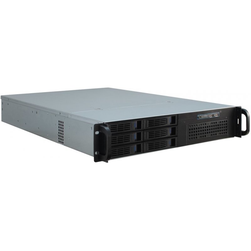 Inter-Tech IPC 2U-2406 Support Noir, Argent