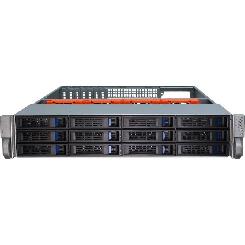 Inter-Tech IPC 2U-2412 Rack Black, Silver