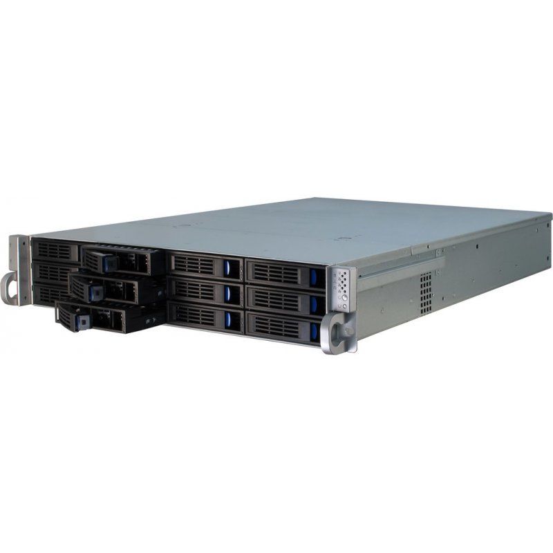 Inter-Tech IPC 2U-2412 Rack Black, Silver