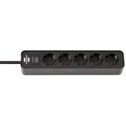 Brennenstuhl 1153250000 power extension 1.5 m 5 AC outlet(s) Indoor Black