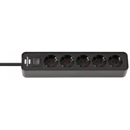 Brennenstuhl 1153250000 power extension 1.5 m 5 AC outlet(s) Indoor Black