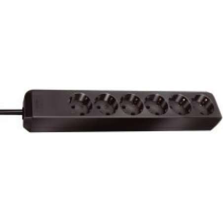 Brennenstuhl Eco-Line Black 6 AC outlet(s) 1.5 m