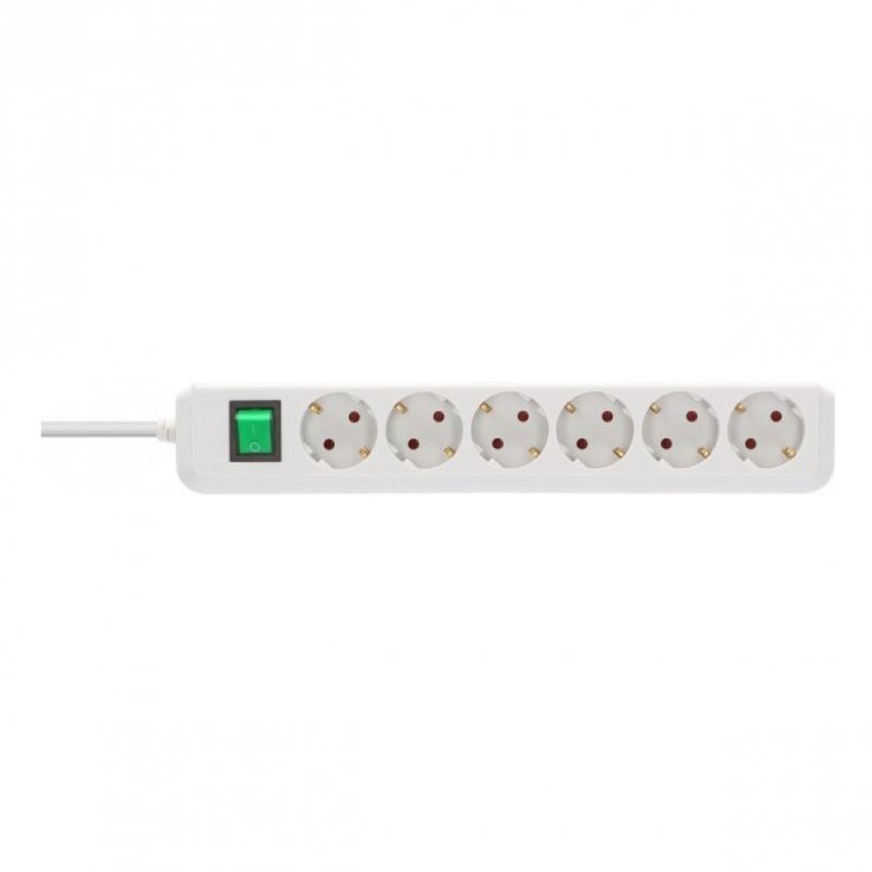 Brennenstuhl 1159520400 power extension 3 m 6 AC outlet(s) Indoor White
