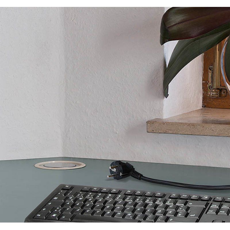 Brennenstuhl 1396200003 multiprise 2 m 3 sortie(s) CA Aluminium, Noir