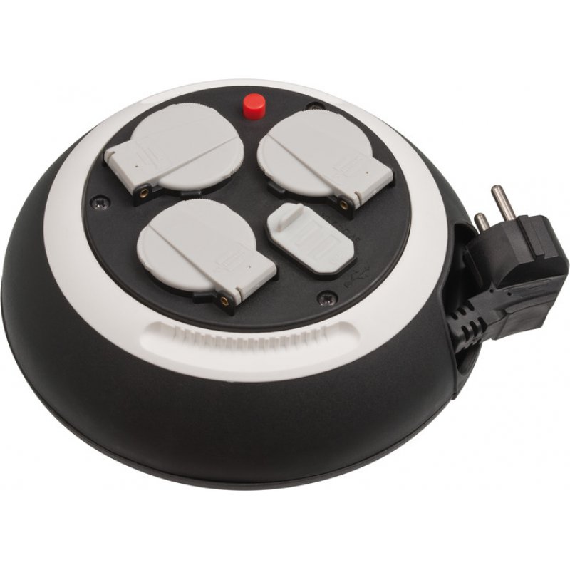 Brennenstuhl 1109220600 power extension 3 m 3 AC outlet(s) Indoor Black, White