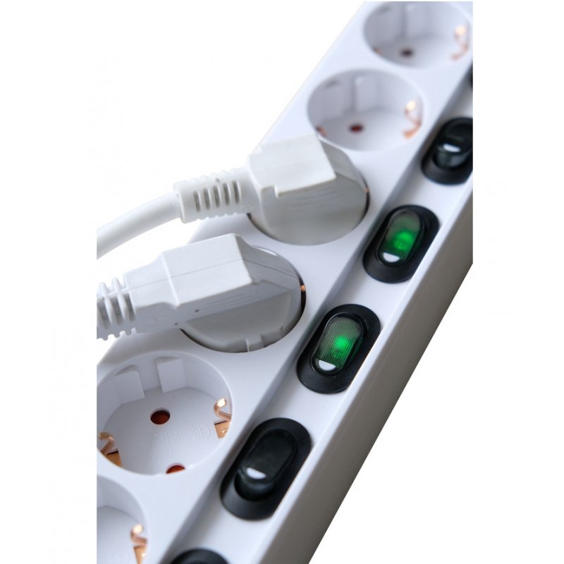 Brennenstuhl 1153110126 power extension 2 m 6 AC outlet(s) Indoor White